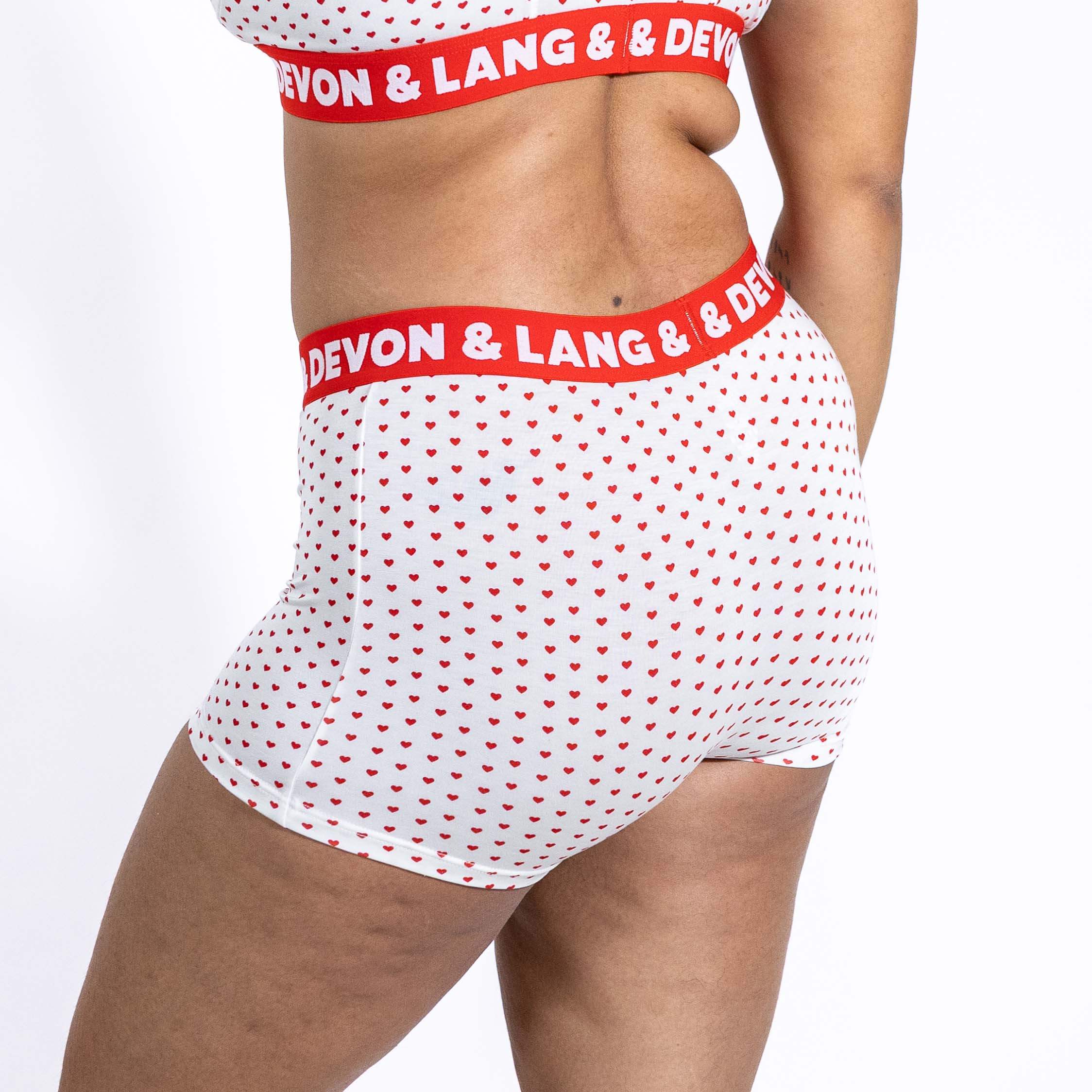 Bria Women's Boyshort - Cinnamon Hearts - Image 5