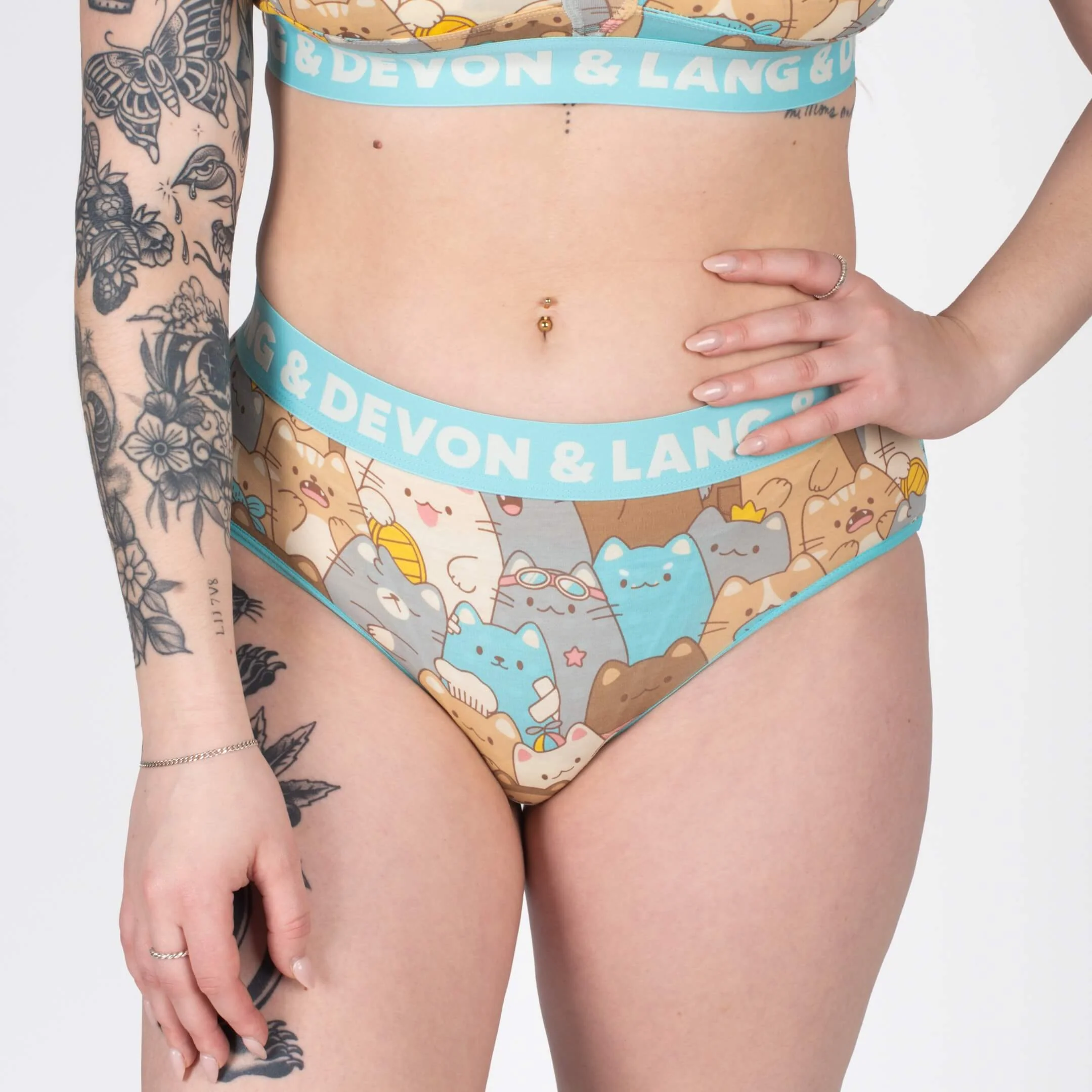 Bria Bikini Brief - Cat Stack - Image 3
