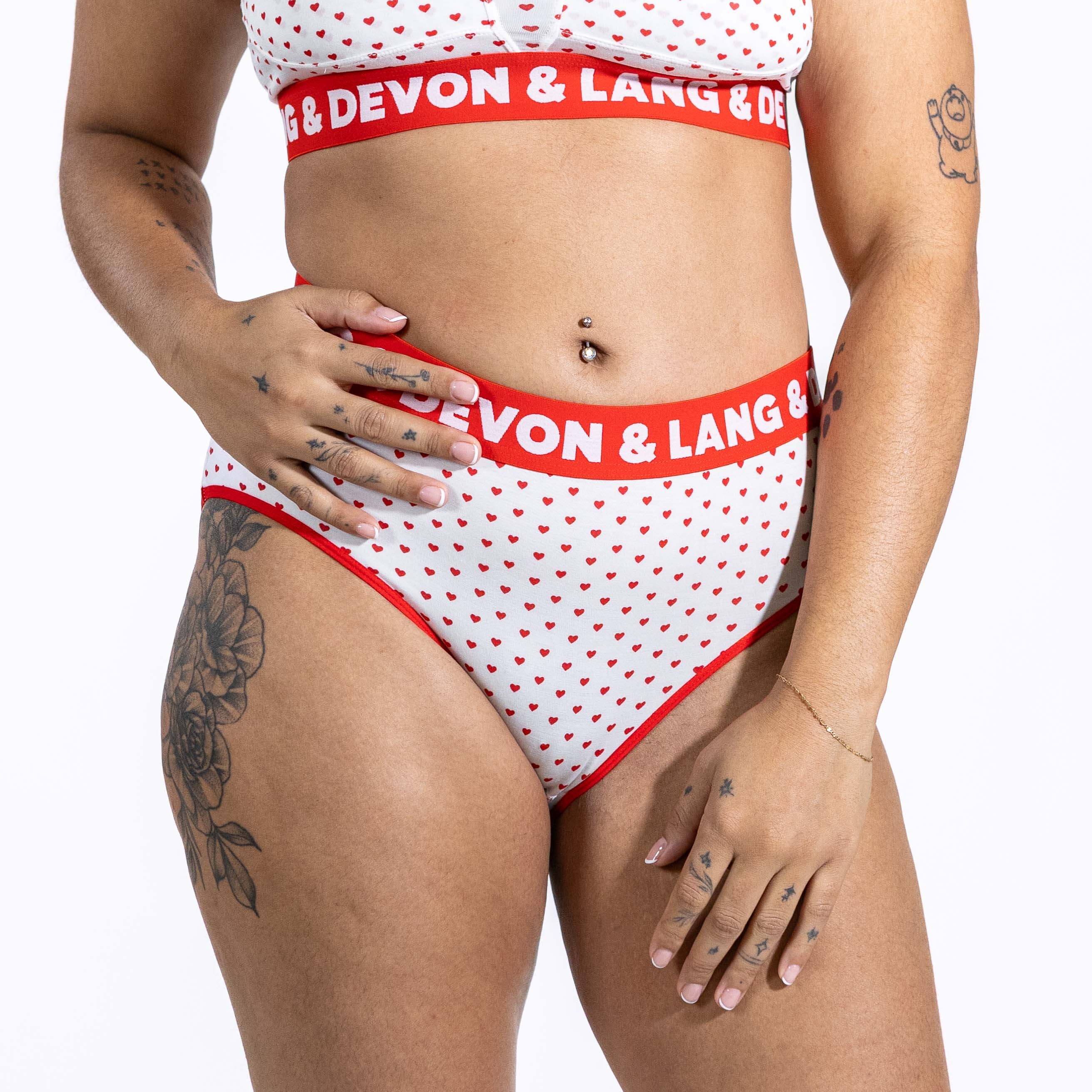 Bria Bikini Brief - Cinnamon Hearts - Image 3