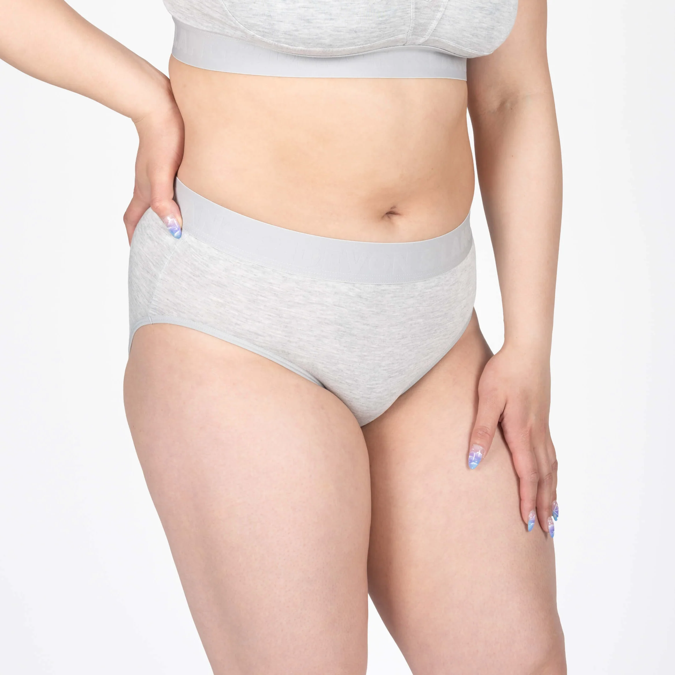 Bria Bikini Brief - Heather Grey - Image 2