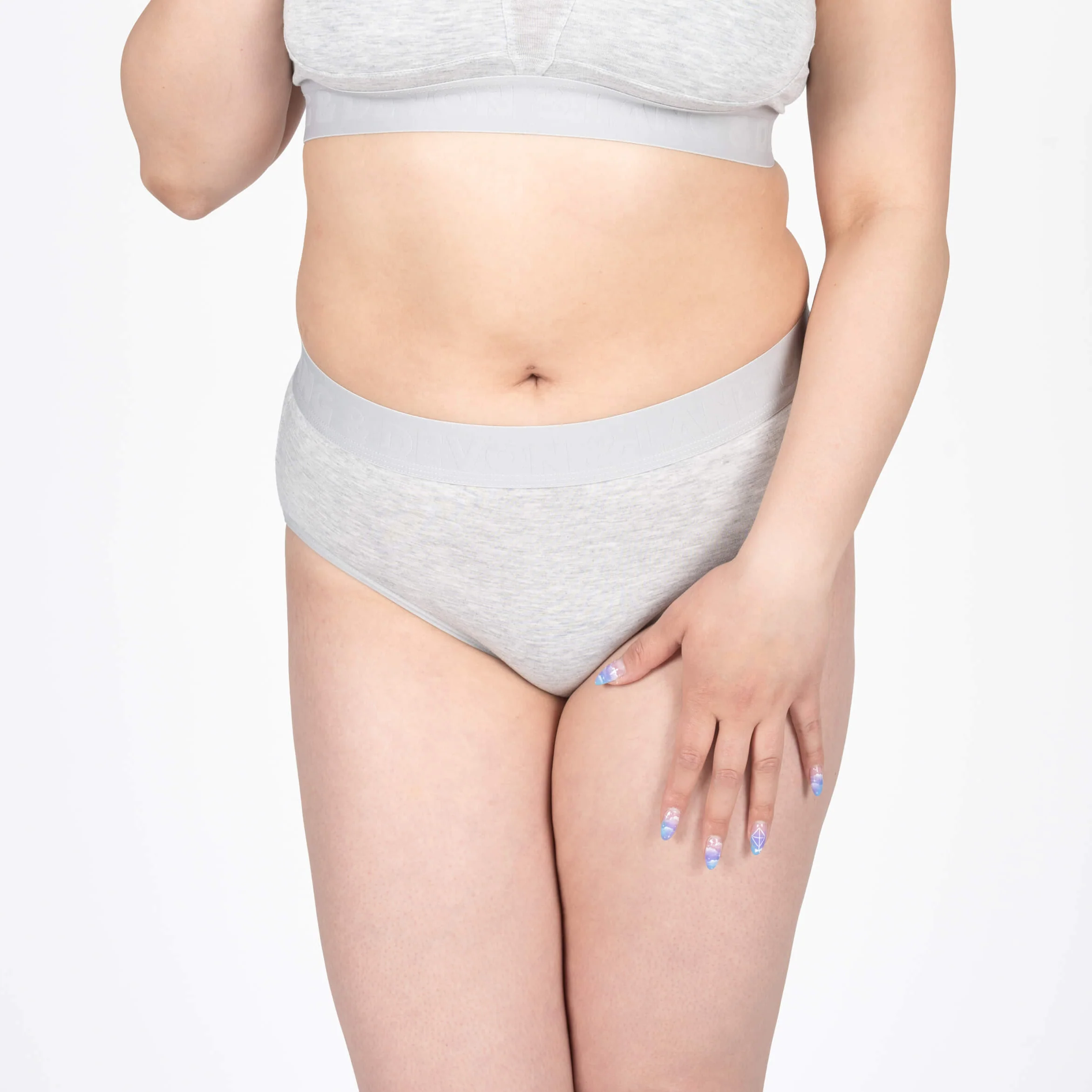 Bria Bikini Brief - Heather Grey - Image 3
