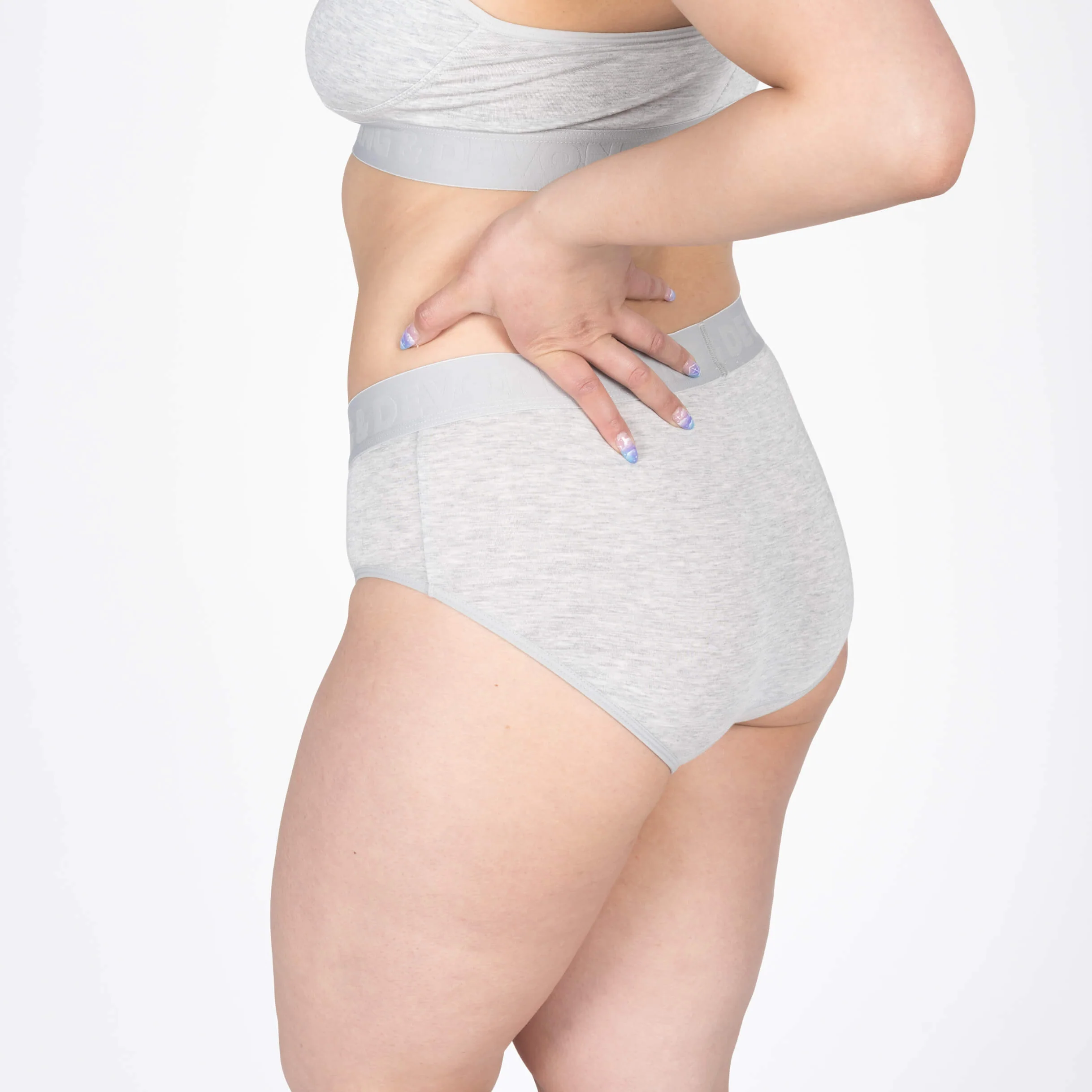 Bria Bikini Brief - Heather Grey - Image 4