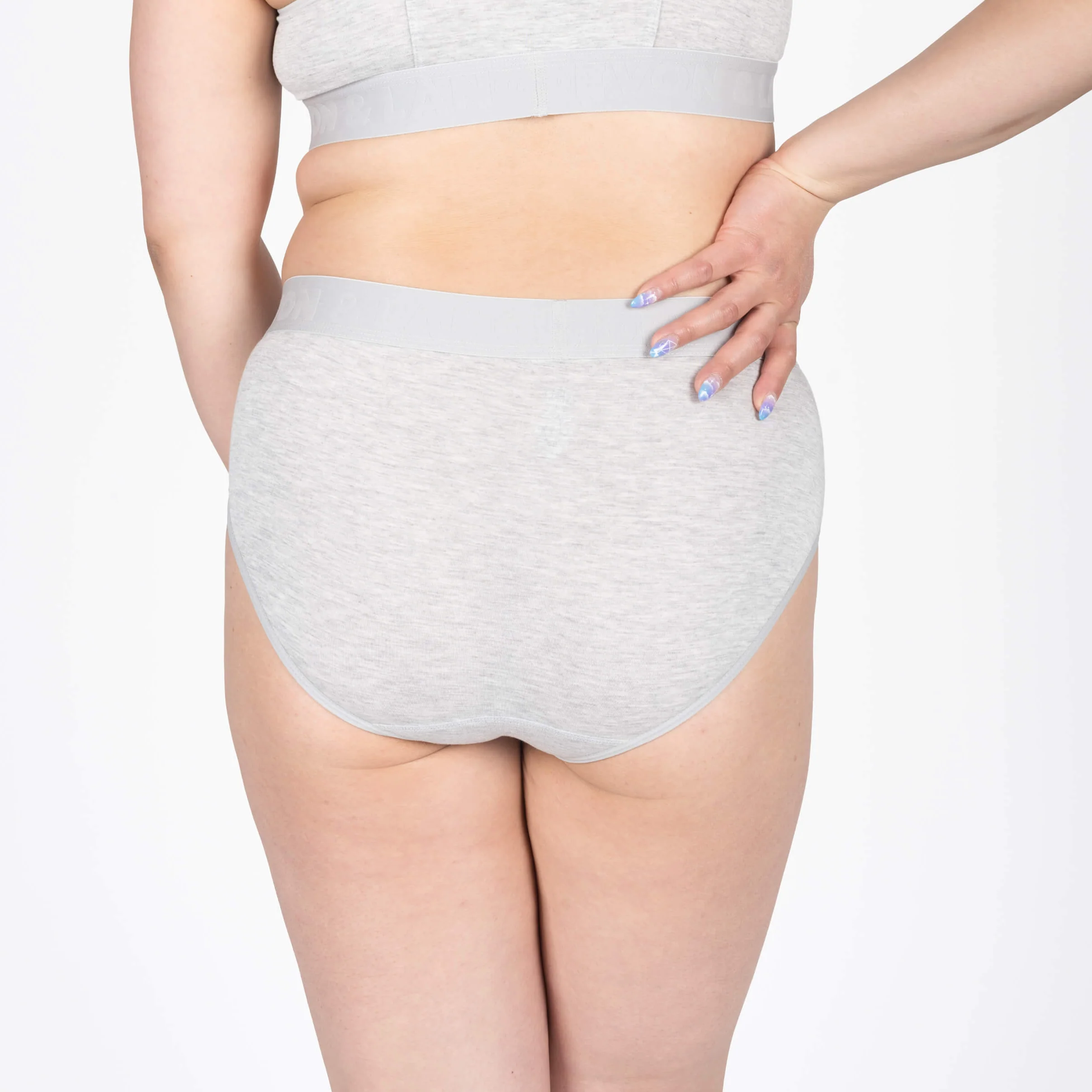 Bria Bikini Brief - Heather Grey - Image 5