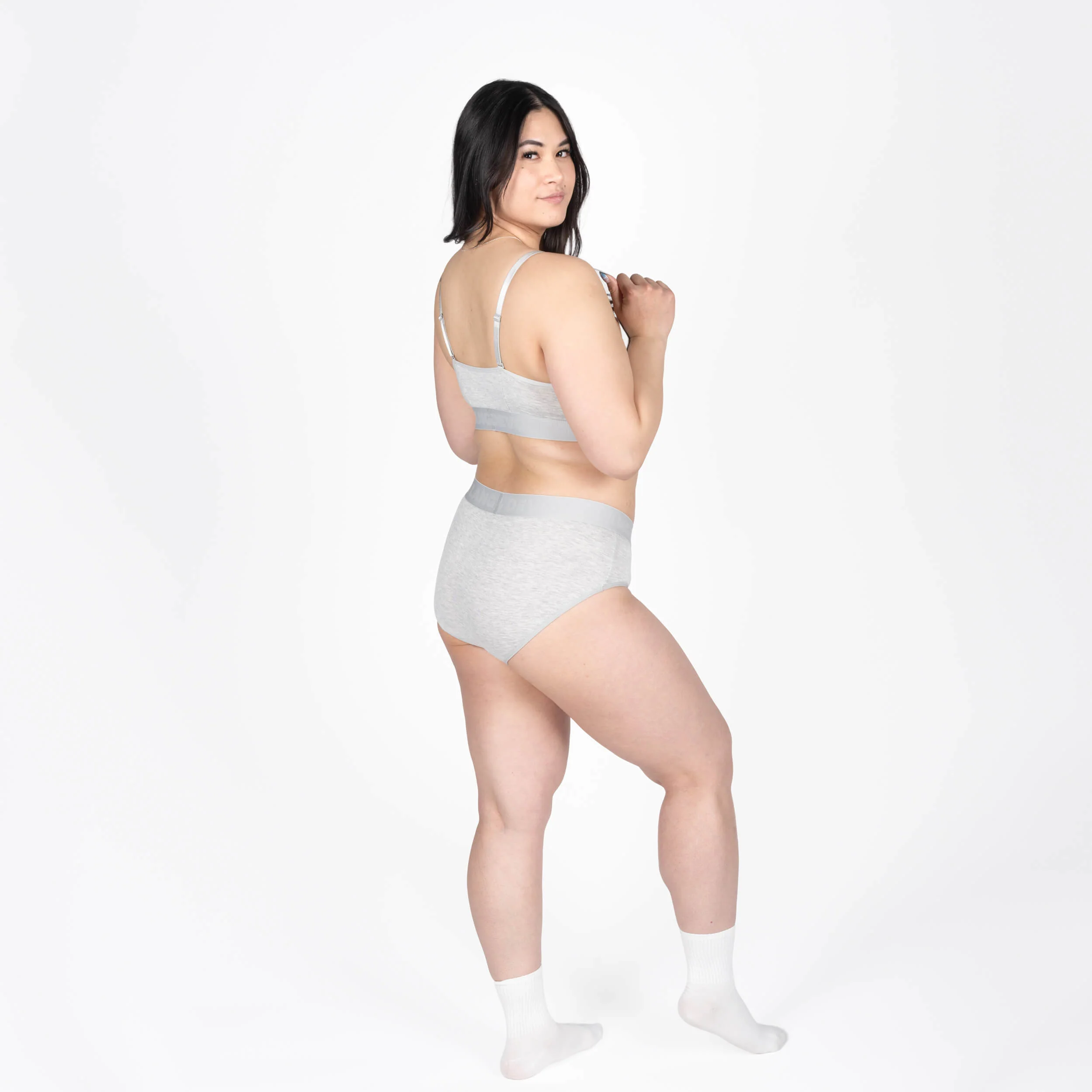 Bria Bikini Brief - Heather Grey - Image 6