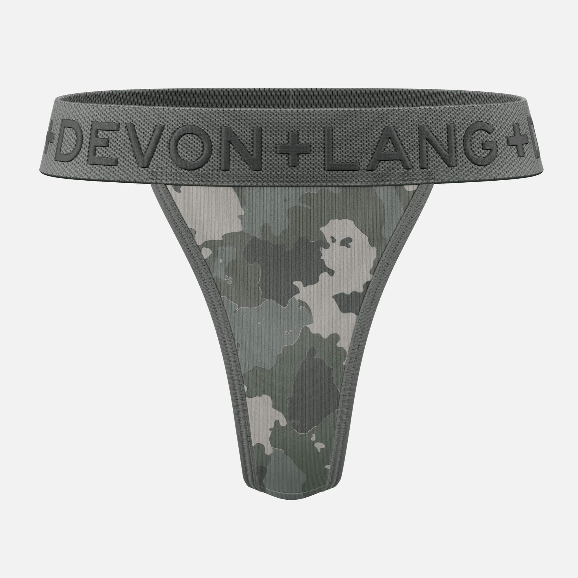 Originals Bria V-Thong - Grey Camo