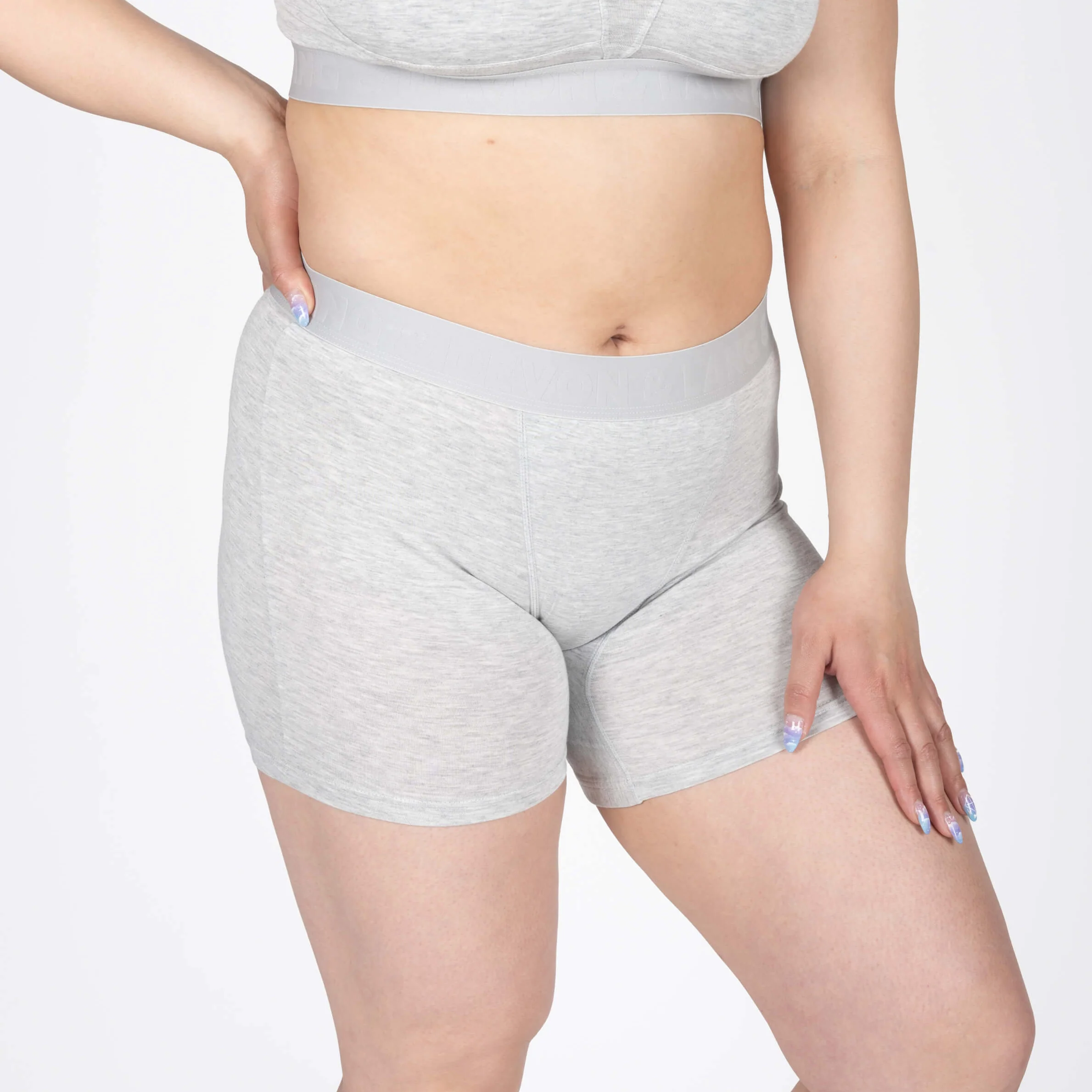 Bria Women's Boxer Brief - Heather Grey - Image 2