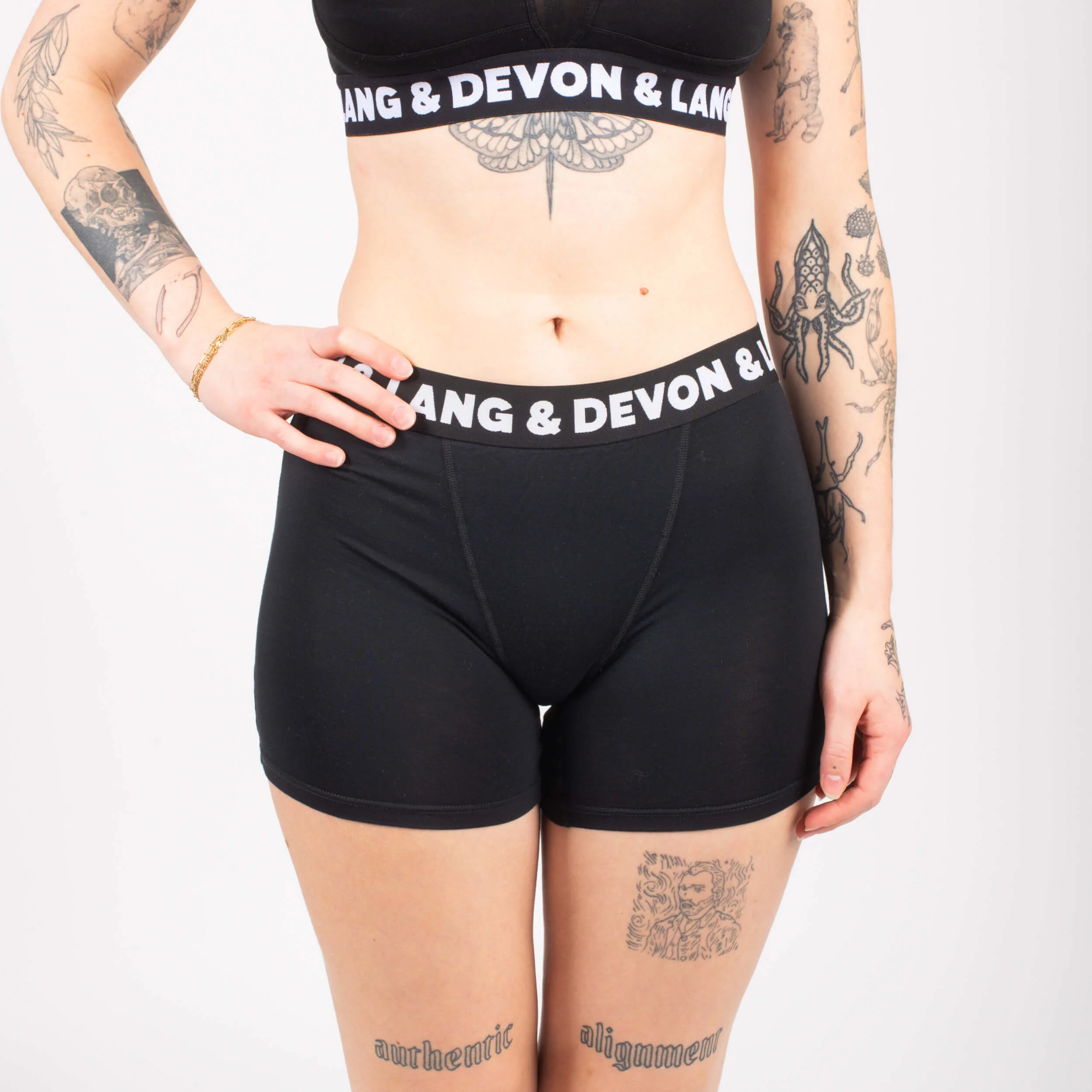 Bria Women's Boxer Brief - Hi-Contrast Obsidian - Image 3