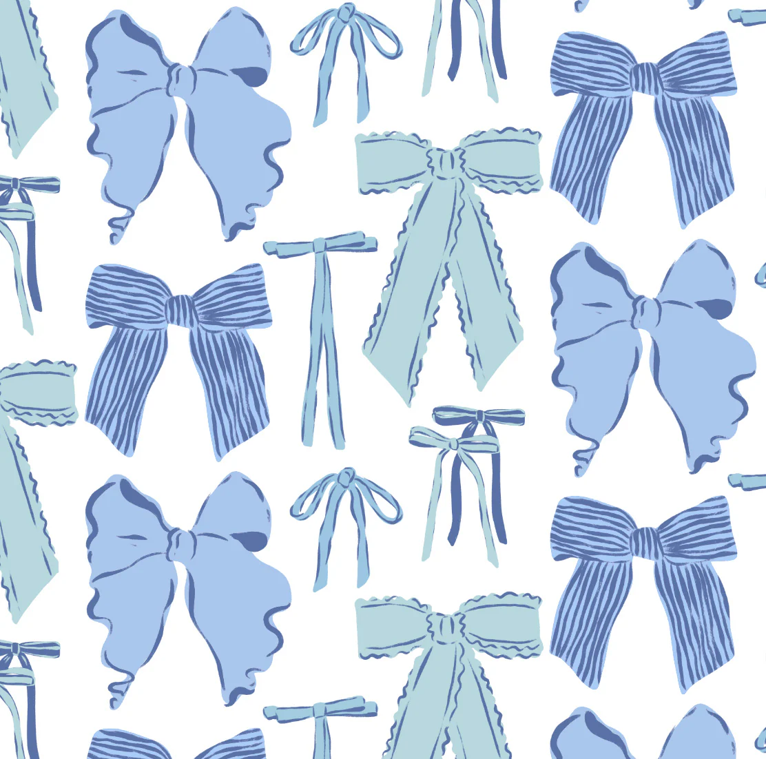 Originals Bria Bikini Brief - Blue Bows - Image 7