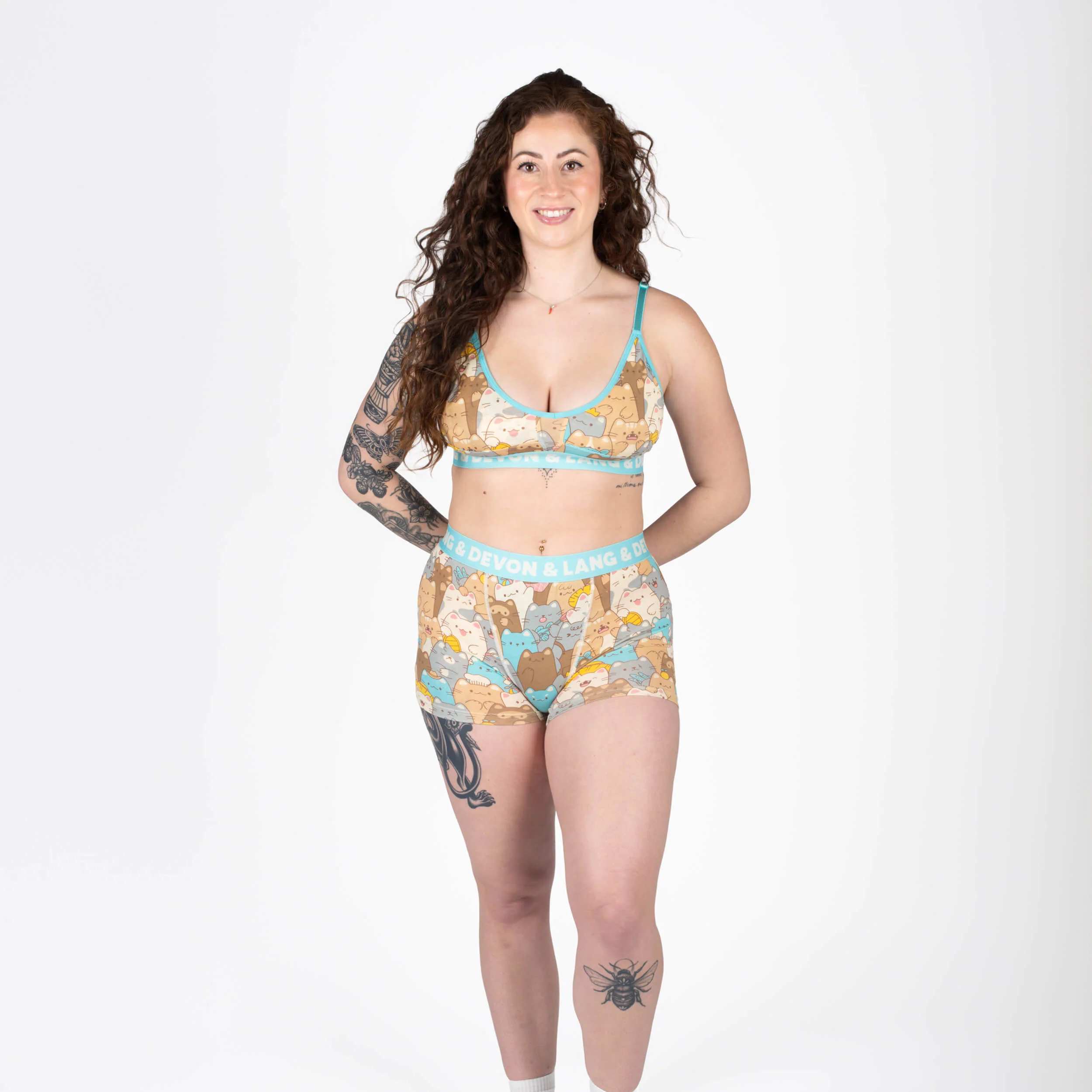 Bria Women's Boyshort - Cat Stack - Image 6