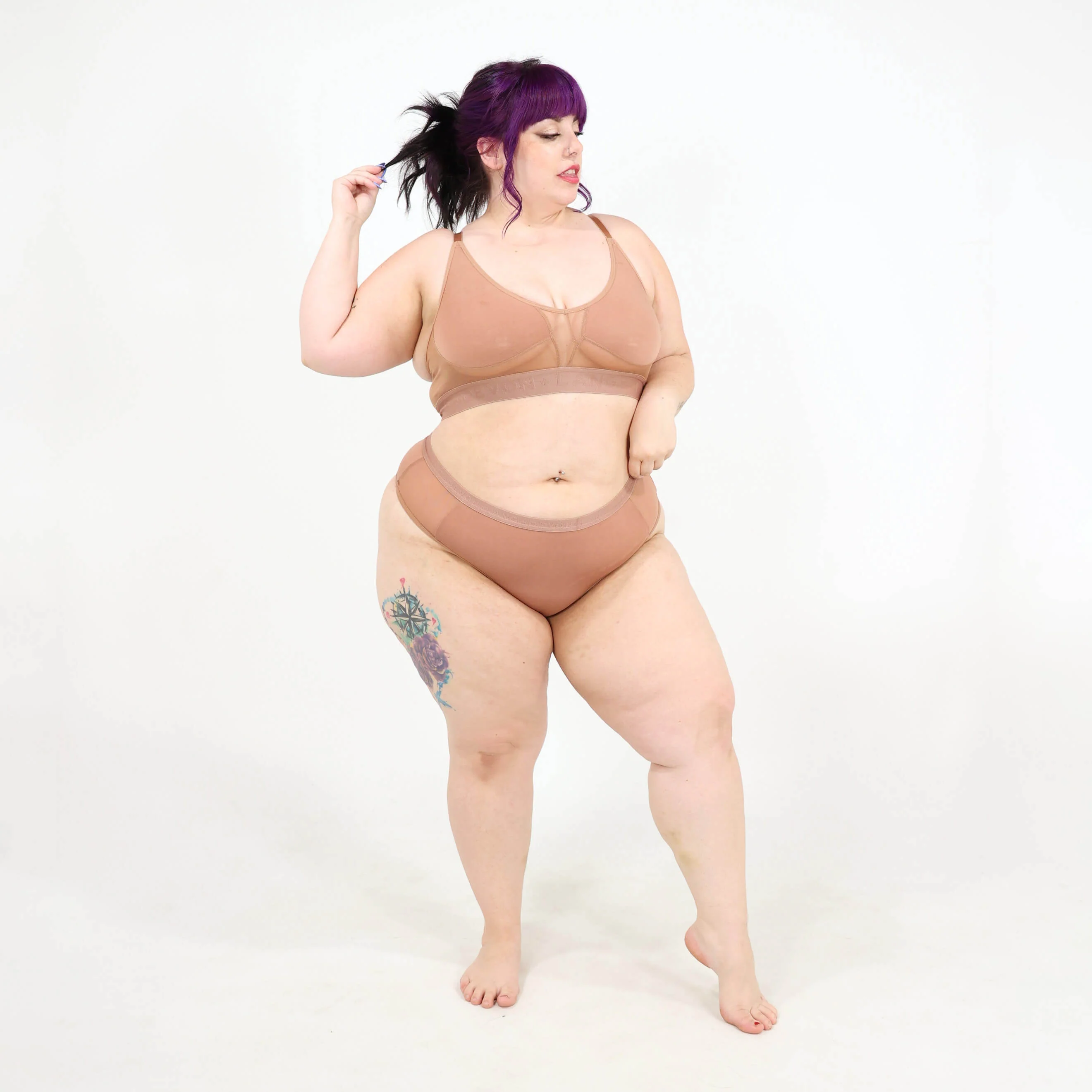 Originals Katrina Everyday Thong - Mesh Panels - Bronze - Image 9