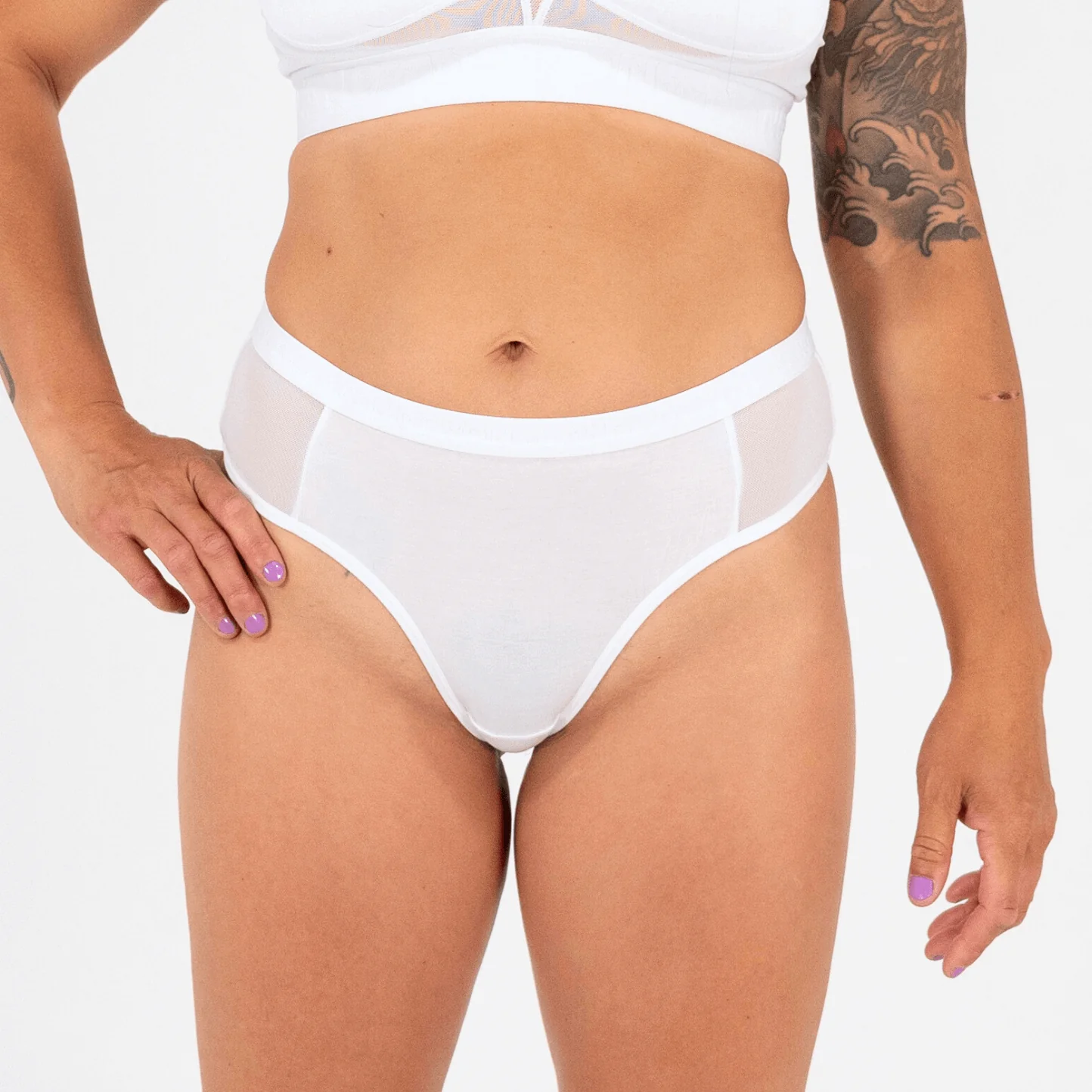 Originals Katrina Everyday Thong - Mesh Panels - Glacier - Image 2
