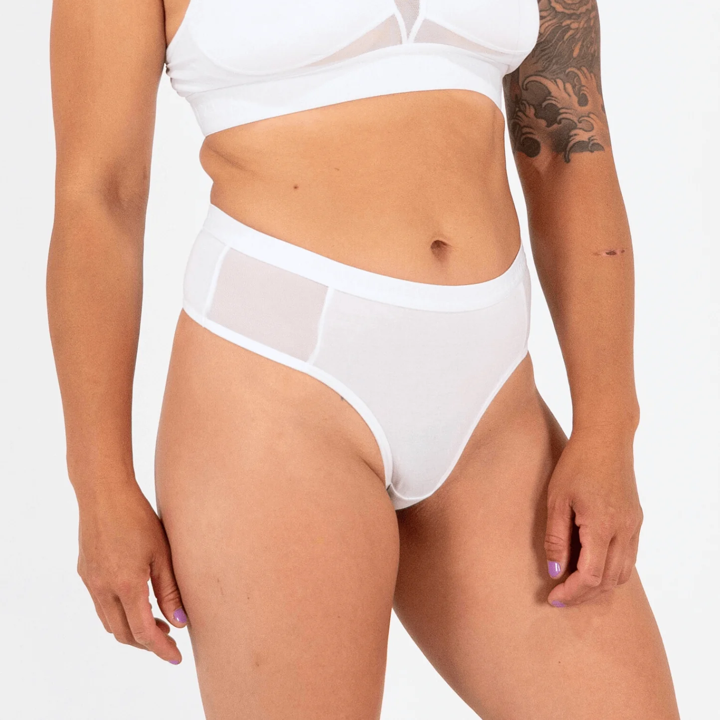 Originals Katrina Everyday Thong - Mesh Panels - Glacier - Image 3