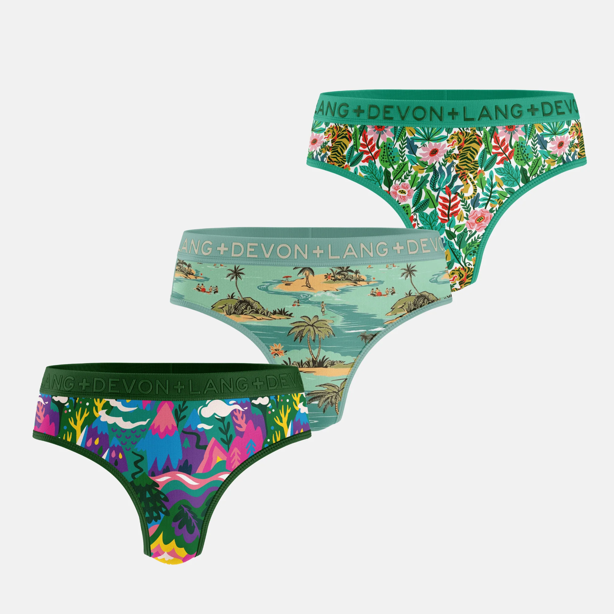Originals Katrina Everyday Thong - Multi-Packs - Fantasy Mountain/Island/Wild Thing