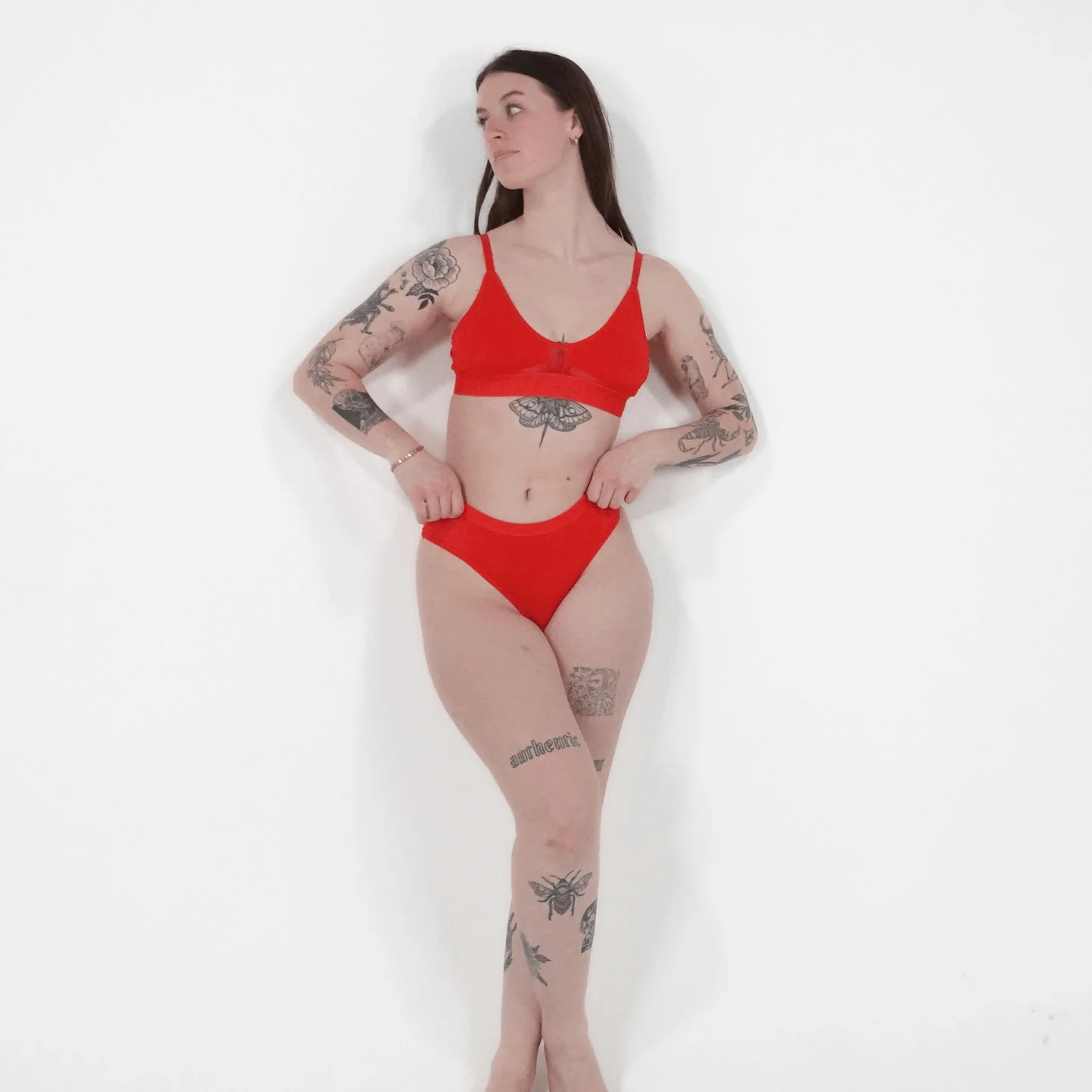 Originals Katrina Everyday Thong - Mesh Panels - Scarlet - Image 5