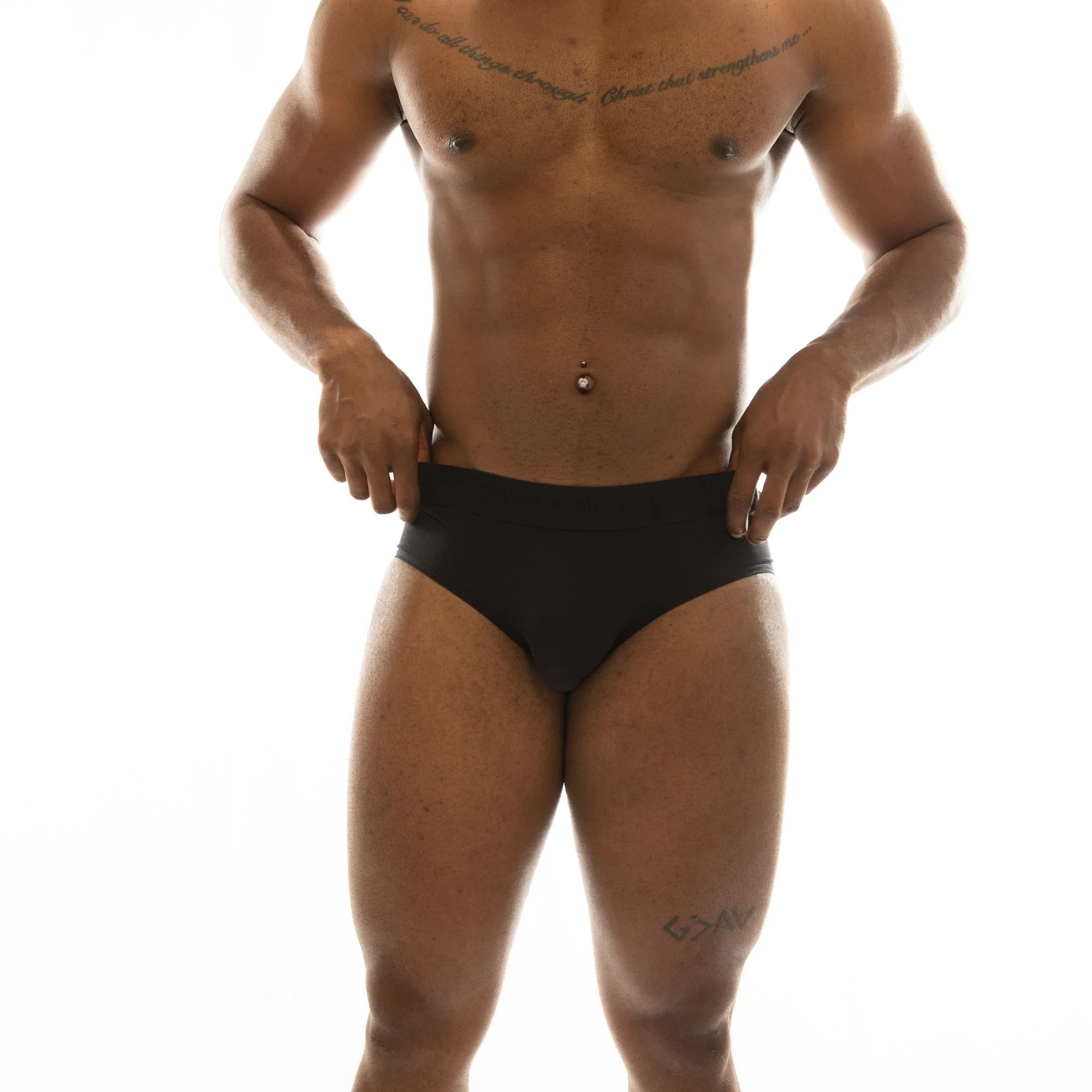 LOVED. Pouchless Bikini Brief - Obsidian - Image 4
