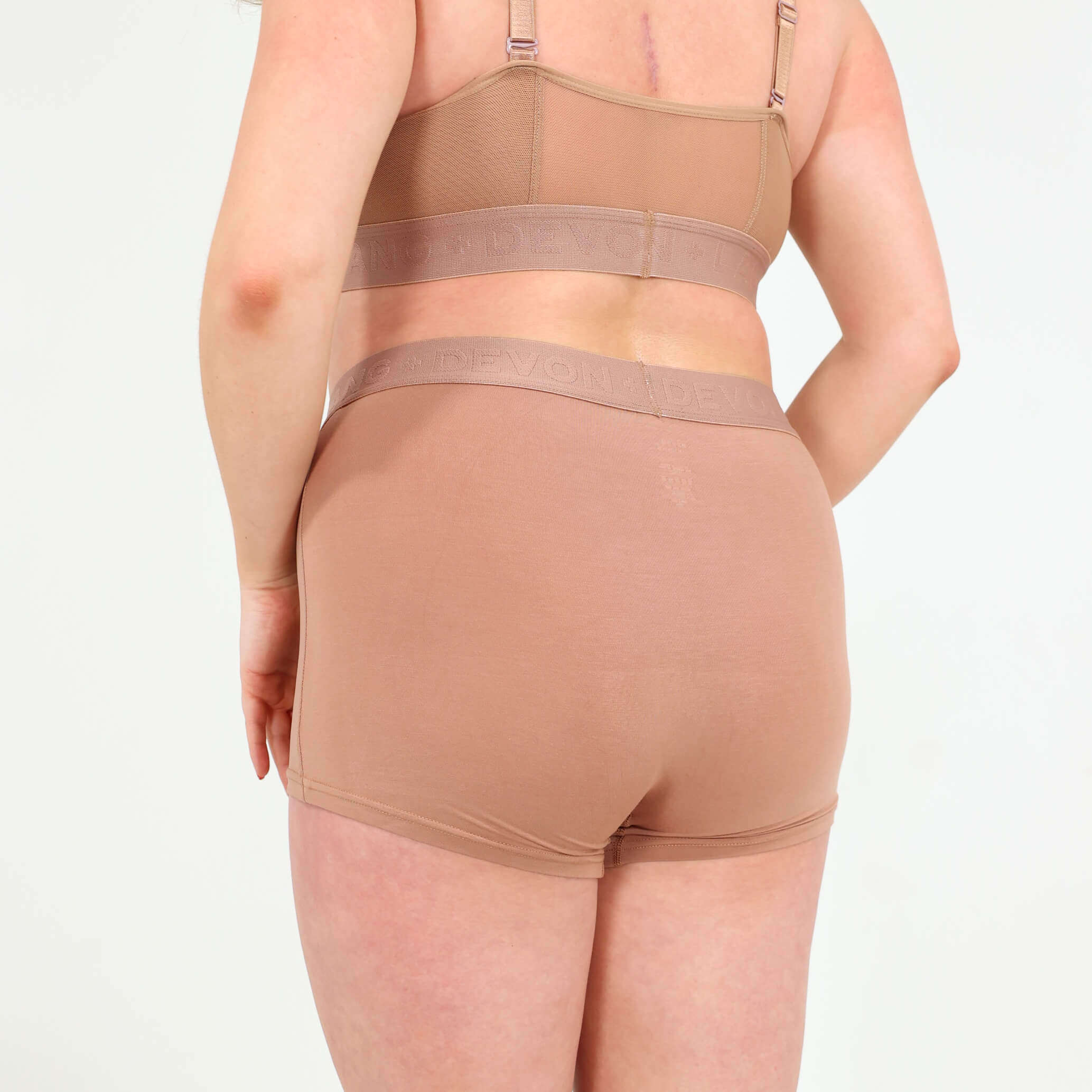 Originals Bria Women's Boyshort - Mesh Panels - Bronze - Image 4
