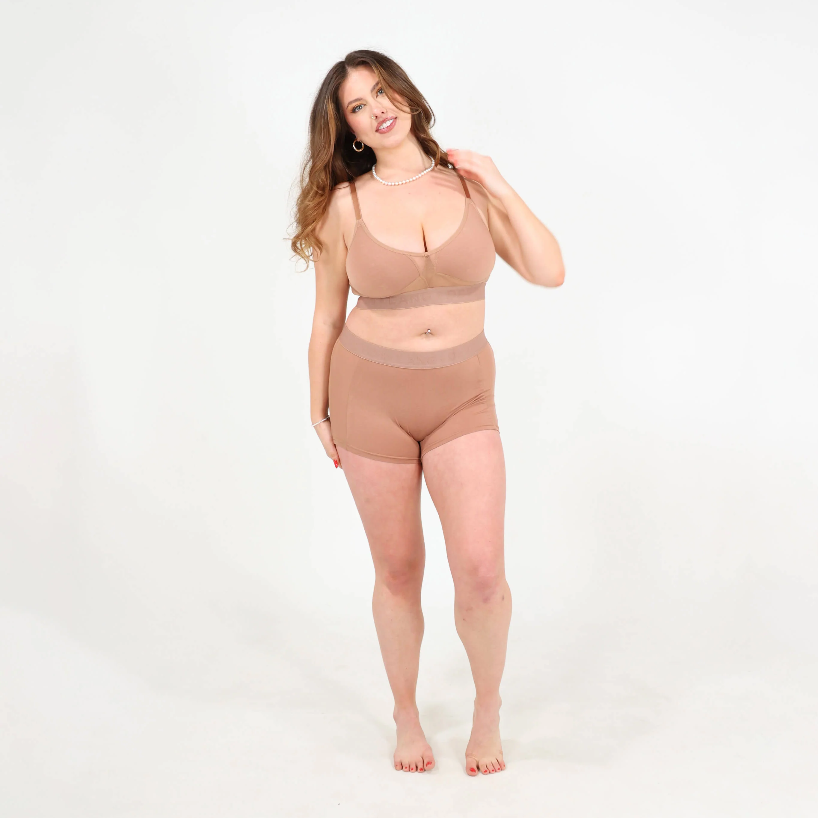 Originals Bria Women's Boyshort - Mesh Panels - Bronze - Image 5